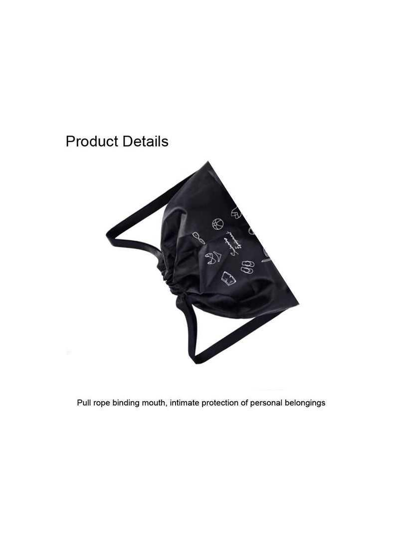 Generic 1-Piece Dry Wet Separation Fitness Bag,Waterproof Beach Swimming Bag Storage Backpack,Sports Equipment Swimming Bag,School Dry and Wet Separated Backpack with Storage Layer for Special Items,Black  - Image 5