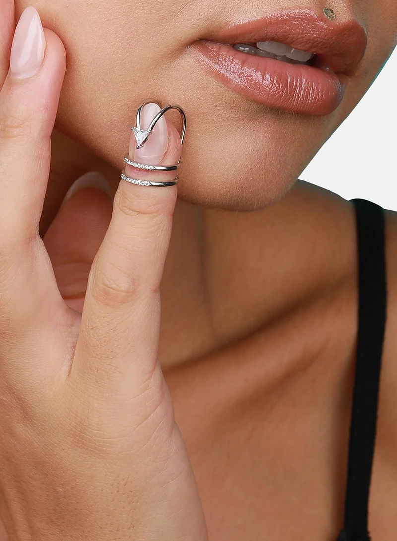 SOHI Glittering Adornment Artificial Ring Jewellery