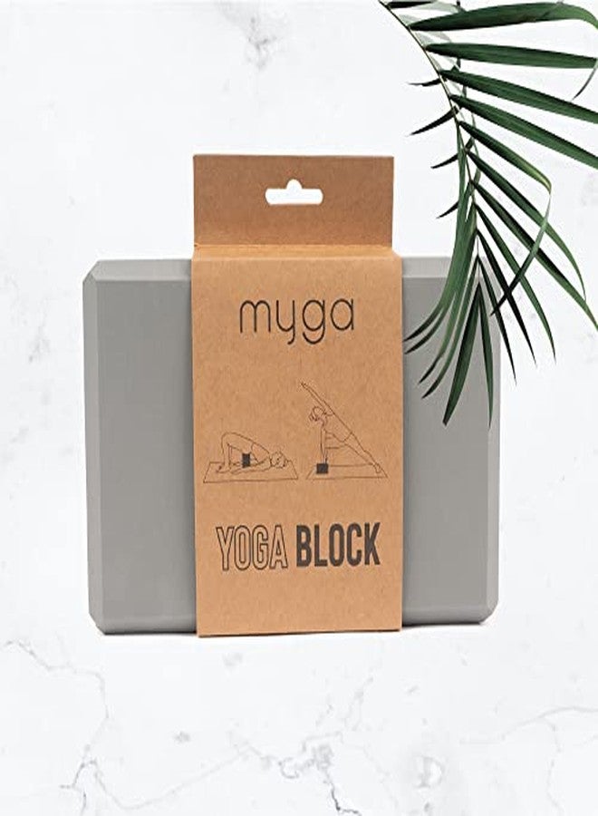 Myga Grey Foam Yoga Block - EVA Foam Yoga Brick - Image 4