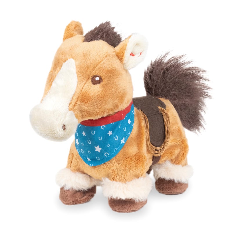 Cuddle Barn Colt Walking Horse Toy Interactive Plush Pony Says Western Cowboy Catchphrases and Trots to Music The Lone Ranger Theme Song 8 inches - Image 3