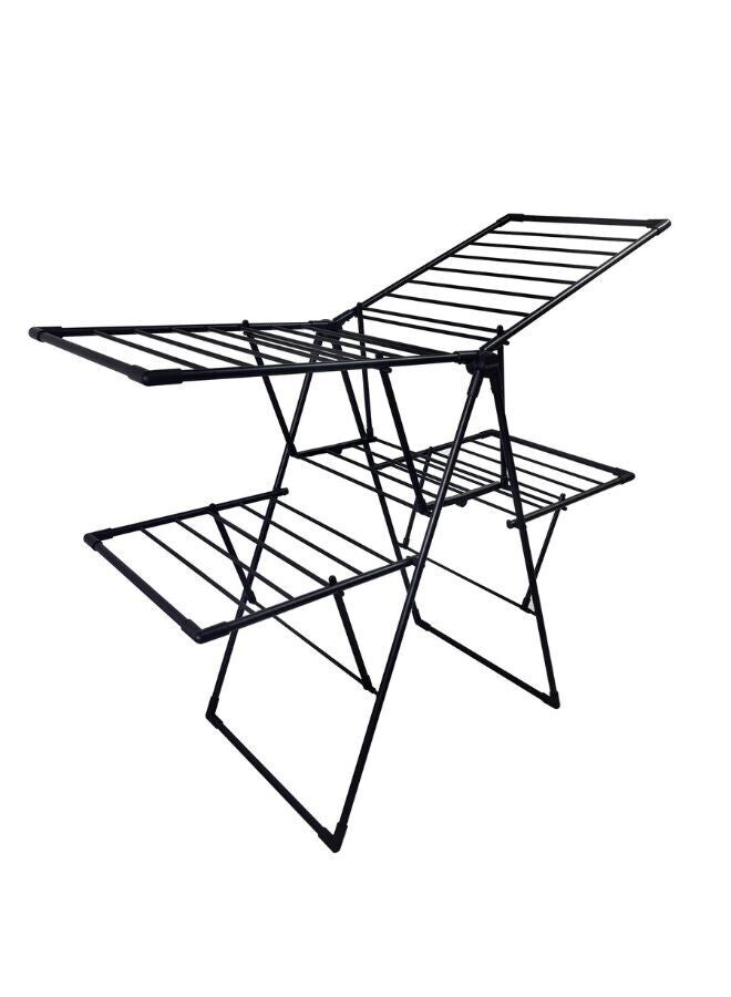 Winsor Winsor Foldable Cloth Dryer | Heavy Duty Cloth Drying Stand | Metal Drying Racks for Balcony  – 26m Drying Space | WR80829 - Black  - Image 1