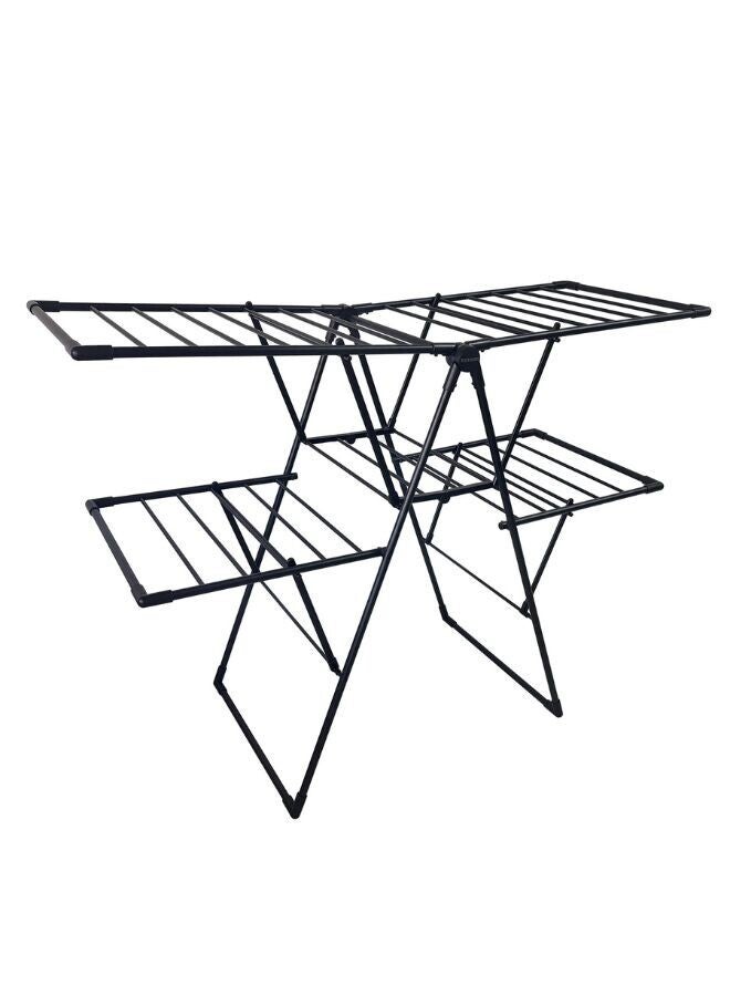Winsor Winsor Foldable Cloth Dryer | Heavy Duty Cloth Drying Stand | Metal Drying Racks for Balcony  – 26m Drying Space | WR80829 - Black  - Image 2