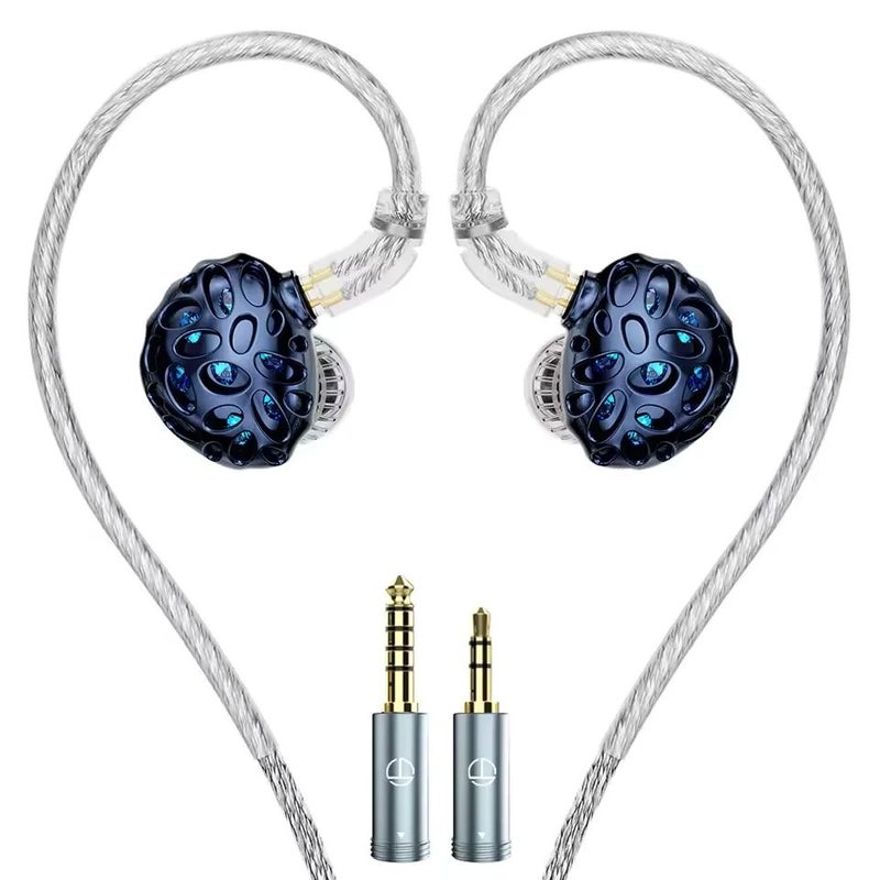 TRN Whale Shark 3DD + Planar Dynamic Hybrid HiFi Music Monitor Earphones, Audiophile Gaming IEM - Image 1