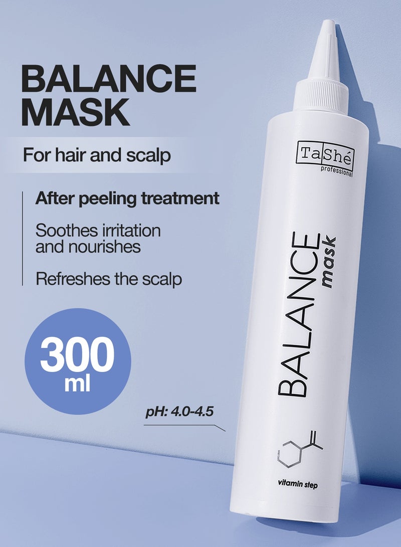 Tashe Exfoliating Mask. Cleanses The Scalp, Gets Rid Of Dandruff, Nourishes And Strengthens The Scalp And Hair. Get Back To Healthy And Clean Hair. No More Need To Wash Your Hair Every Day (300 ml)  - Image 1