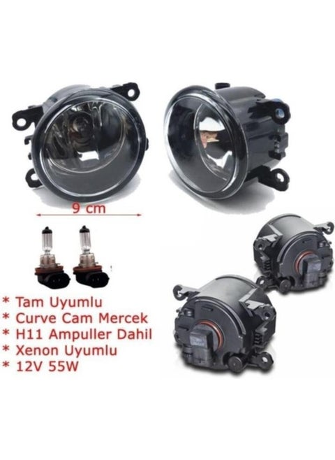 Ford C-Max 05-11 Courier Transit Custom Fog Light Set (2 Pieces)