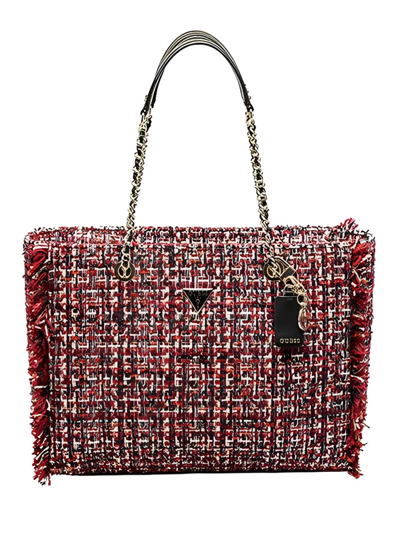Guess Cessily Tweed tote handbag for women - Image 1