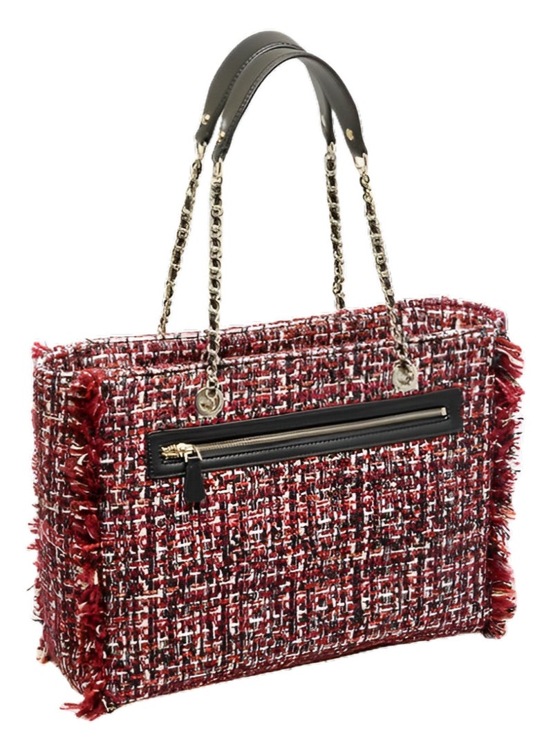 Guess Cessily Tweed tote handbag for women - Image 3