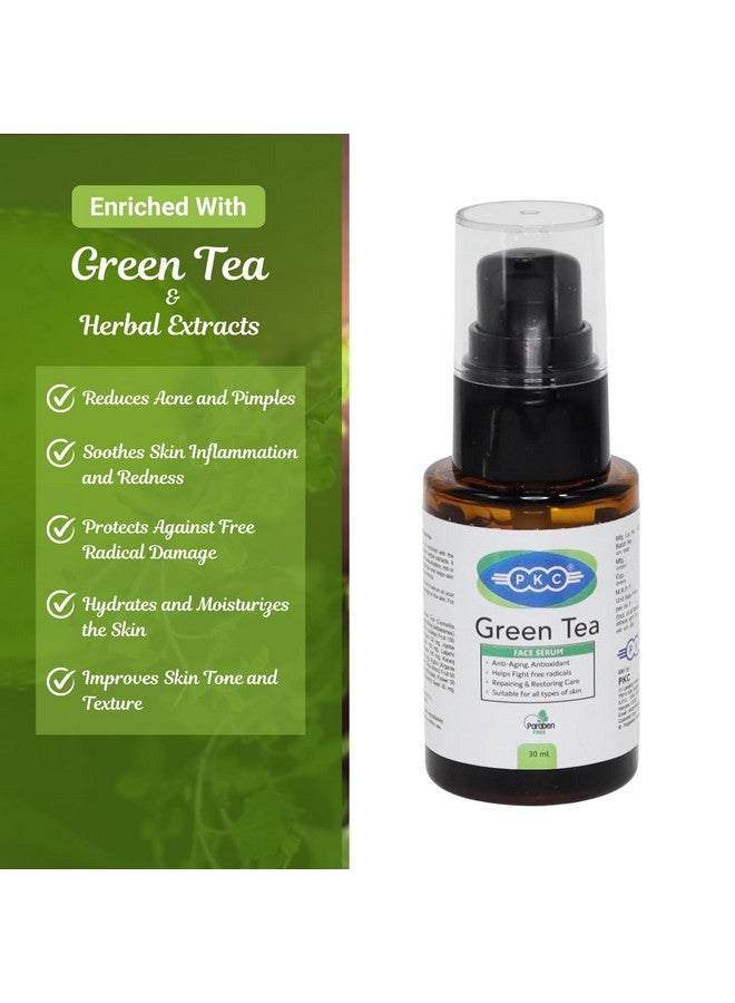 PKC 100% Natural Green Tea Face Serum | Antioxidant | Skin Repair | Helps Fight Free Radicals | For All Skin Types - Image 2