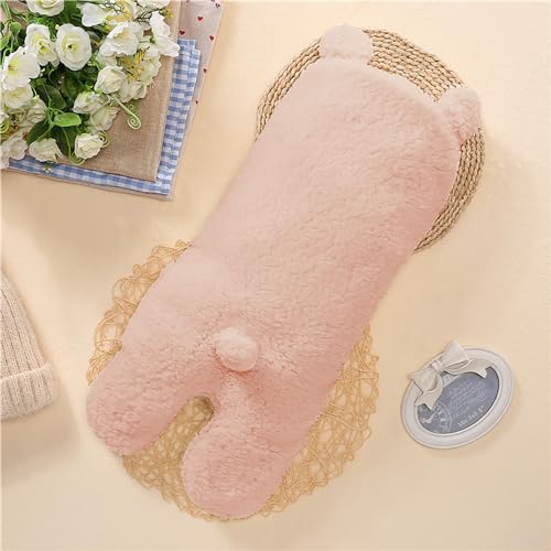 Nunibum Baby Swaddle Blanket Boys Girls Cute Bear Plush Essential Receiving Blanket Ultra-Soft Newborn Registry Sleeping Wraps for Infant 0-6 Months - Pink - Image 3