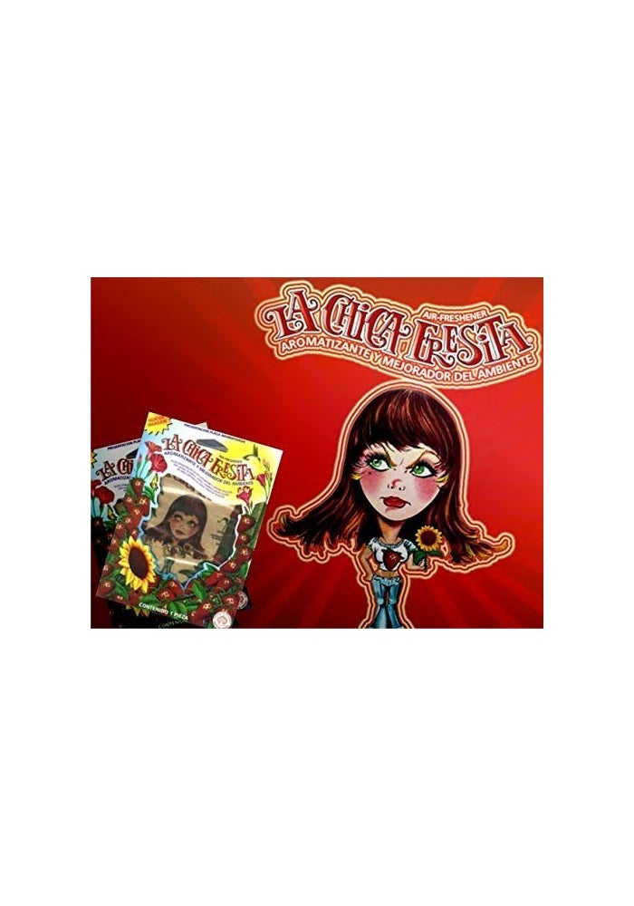 RUYI La Chica Fresita Strawberry Air Freshener - 4 Piece Pack - Image 3