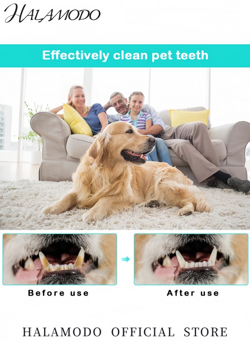 HALAMODO Dog Cat Teeth Cleaning Finger Toothbrush for Small Medium Large Dogs Cats Silicone Toothbrush Easy to Clean Teeth Suitable for Most Pets Dental Care - Image 3