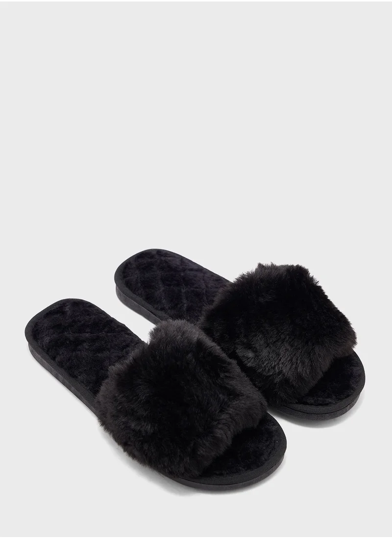 Ginger Open Toe Bedroom Slippers