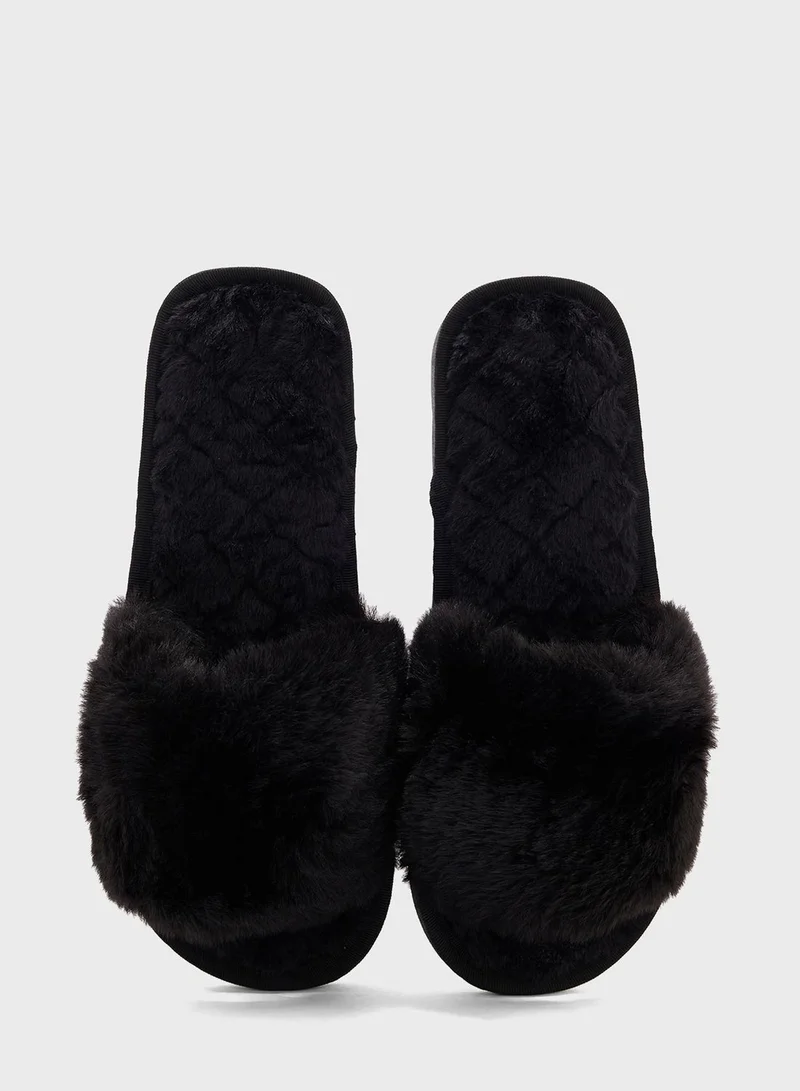 Ginger Open Toe Bedroom Slippers
