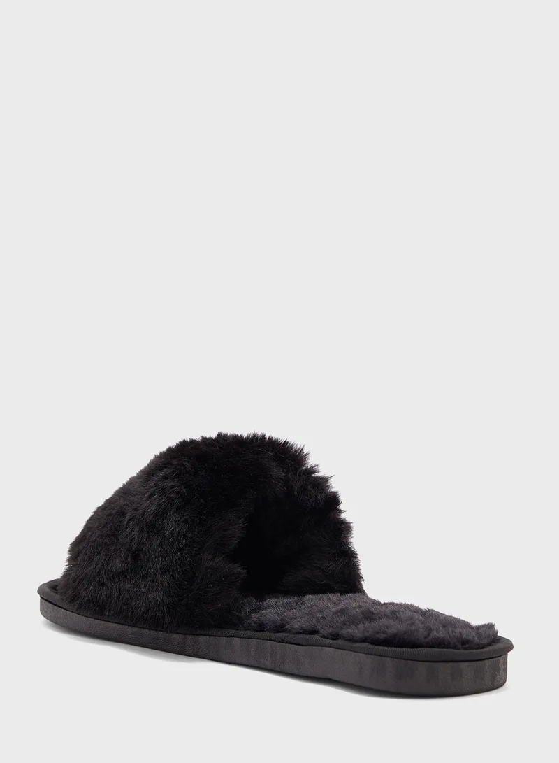 Ginger Open Toe Bedroom Slippers