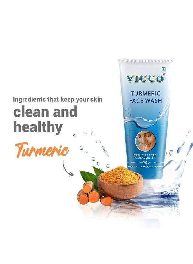 VICCO Vicco Turmeric Combo Pack Vicco Turmeric Cream (50 Gm) + Vicco Turmeric Face Wash (70 Gm) (2)  - Image 5