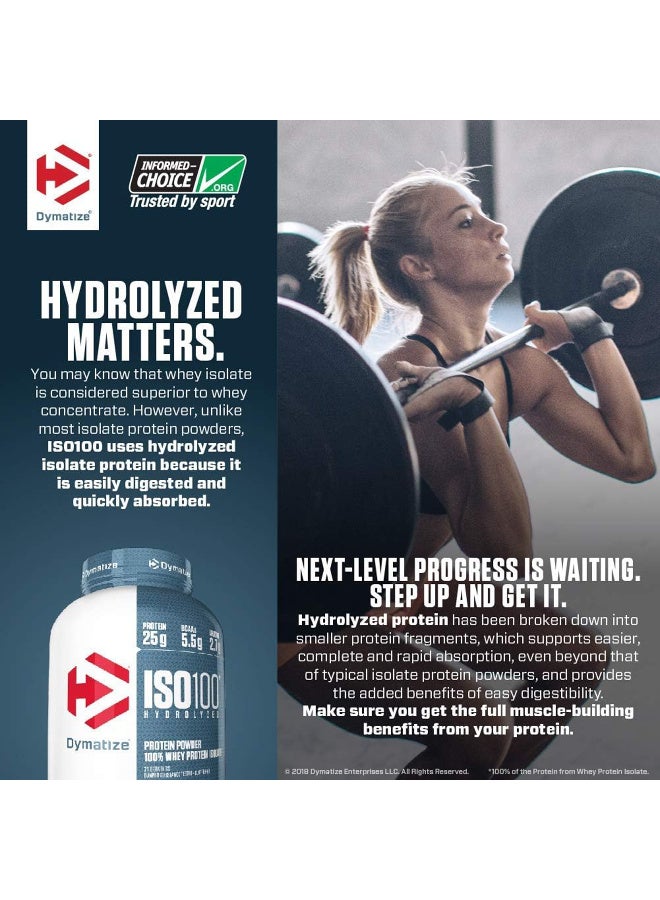 ديماتيز Dymatize ISO 100 – Strawberry – 5 LB (2.3 KG) - Image 5