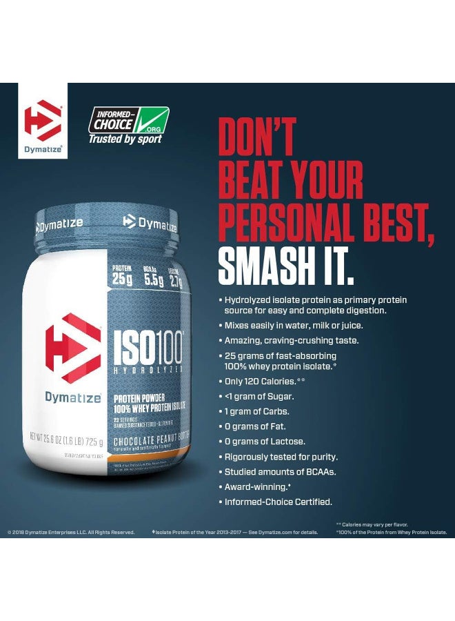 ديماتيز Dymatize ISO 100 – Strawberry – 5 LB (2.3 KG) - Image 4