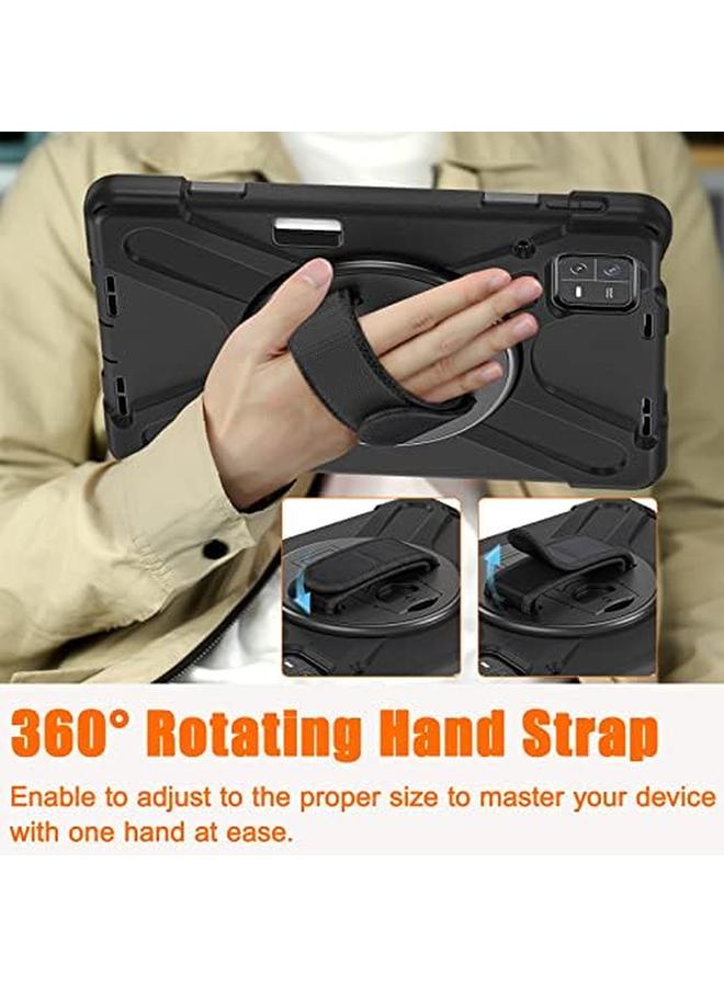 erorex Zenrich Rugged Case For Xiaomi Pad 6 Pad6 Pro 2023 Released Shockproof Mi Pad6 Case With Kickstand Hand Strap Pencil Holder Shoulder Belt Black  - Image 2