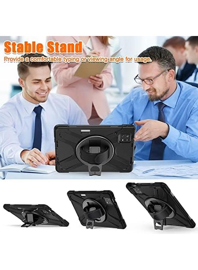 erorex Zenrich Rugged Case For Xiaomi Pad 6 Pad6 Pro 2023 Released Shockproof Mi Pad6 Case With Kickstand Hand Strap Pencil Holder Shoulder Belt Black  - Image 5