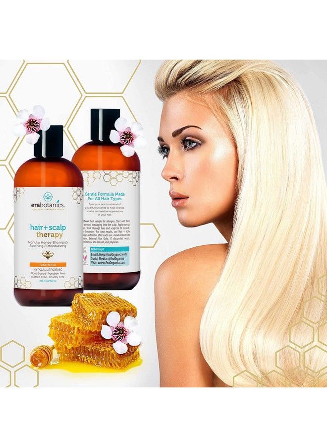 Era Organics Manuka Honey Dry Scalp Shampoo Soothing And Moisturizing Shampoo For Dry Scalp And Damaged Hair Family Friendly Sulfate Free Shampoo Dry Scalp Treatment For Sensitive Skin - Image 4
