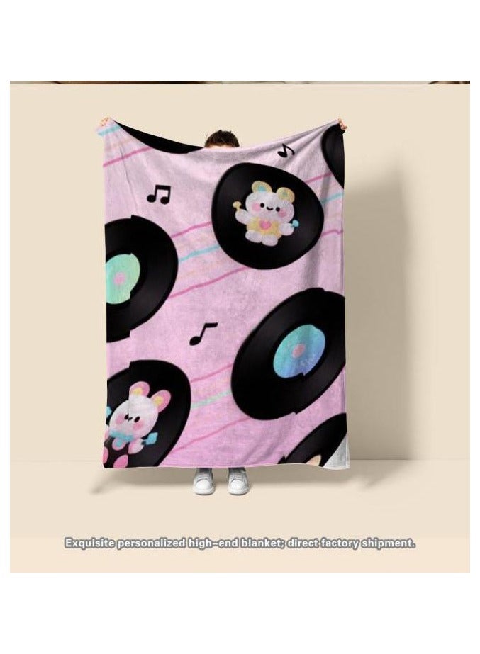 general Flannel thin blanket (warm and comfortable, suitable for sleep, gaming, dust removal and sandproof) 150cm*200cm - 210 - Image 4