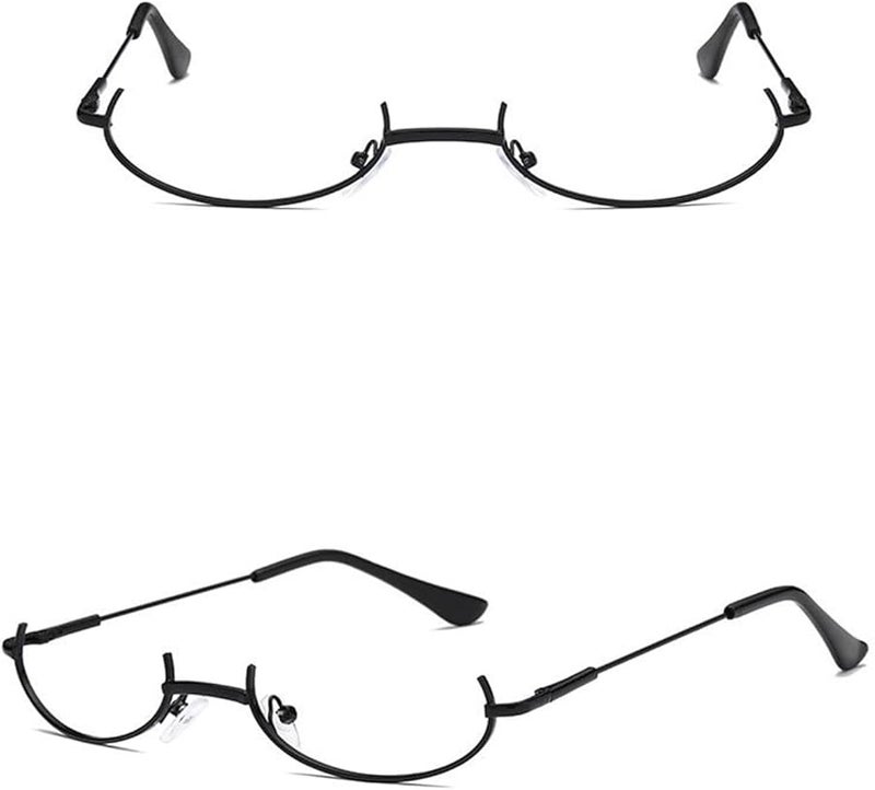 Gold Silver Frame Anime Cosplay Glasses without Lens for Party Carnival Accessories - Image 4
