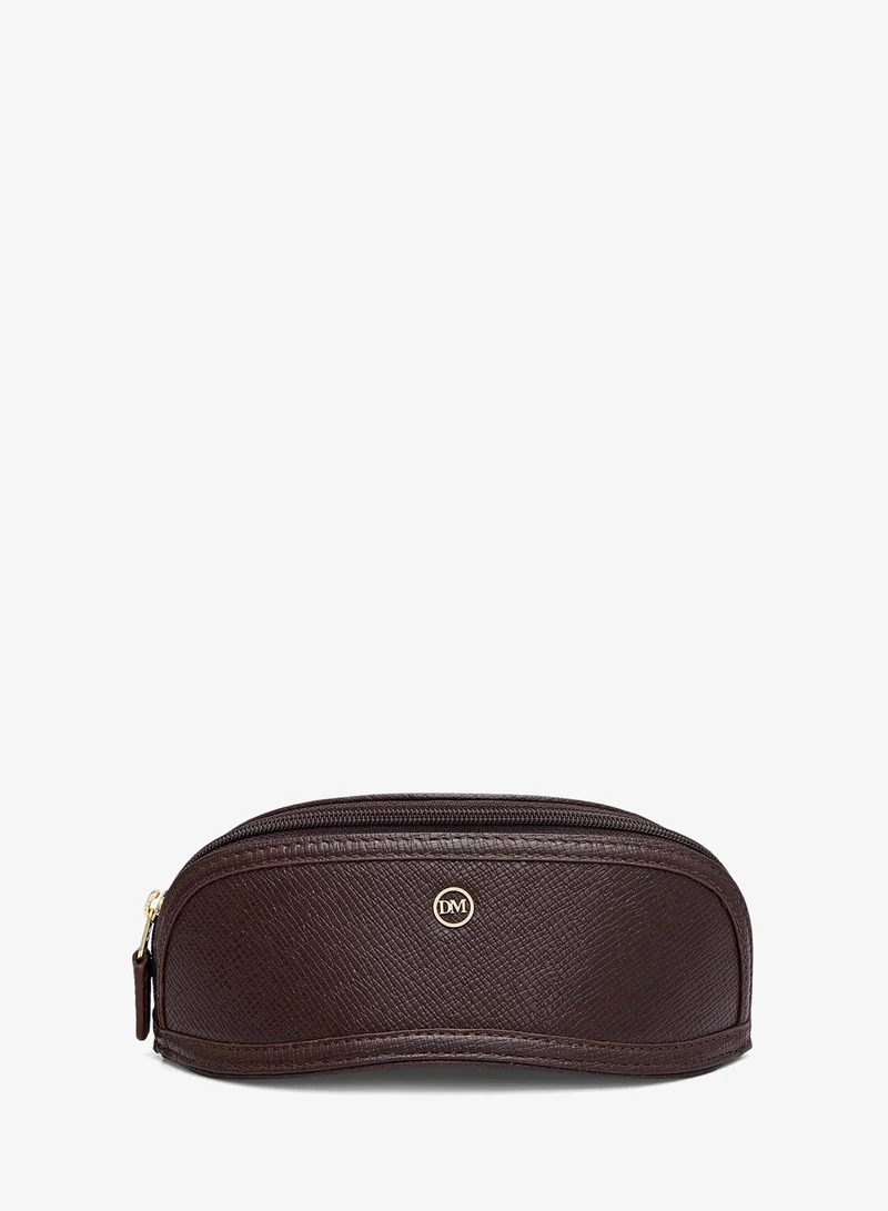Da Milano Franzy Leather Spectacle Case - Chocolate
