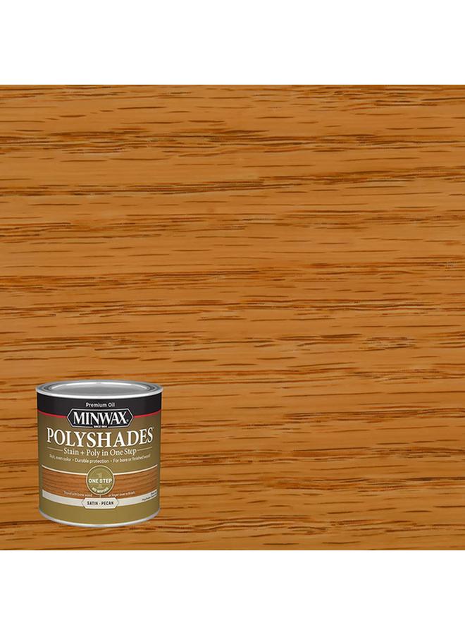 Minwax Polyshades Stain Satin Pecan 0.5pt - Image 3