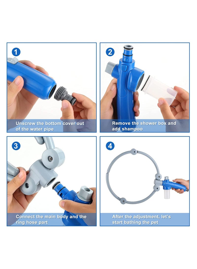 Cool Baby COOLBABY dog bath shower ,dogs cleaning quick wash accessories,pet 360 degreewasher,pets&dogs wash pet kit cleaning washing bath sprayers ,dog bathing supply cleaning,1Pc, blue. - Image 3