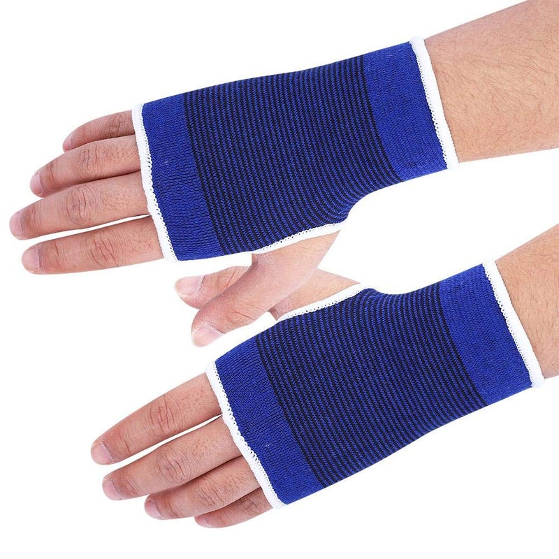Tbest Wrist Splint Support Brace Sports Wrist Brace1 Pair Compreession Wrist Support Gloves Wrist Pain Arthritis Palm Protector for Carpal TunnelInjuriesHand TendonitisRheumatism Men WomenBlue - Image 3