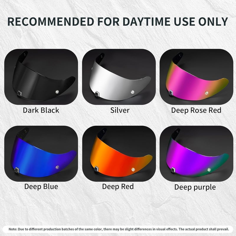 PSLER Helmet Visor for EXO 520 1400 R1 Coloured Visor for Scorpion EXO 391 520 1400 R1, UV Protection Motorcycle Accessories Replacement for Protective Visor Heavy load resistant - Image 4