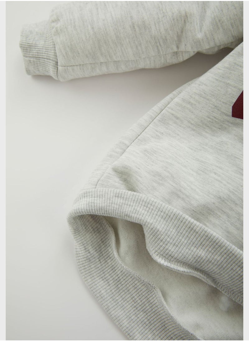 DeFacto - Infant Text Print Hoodie - Image 1