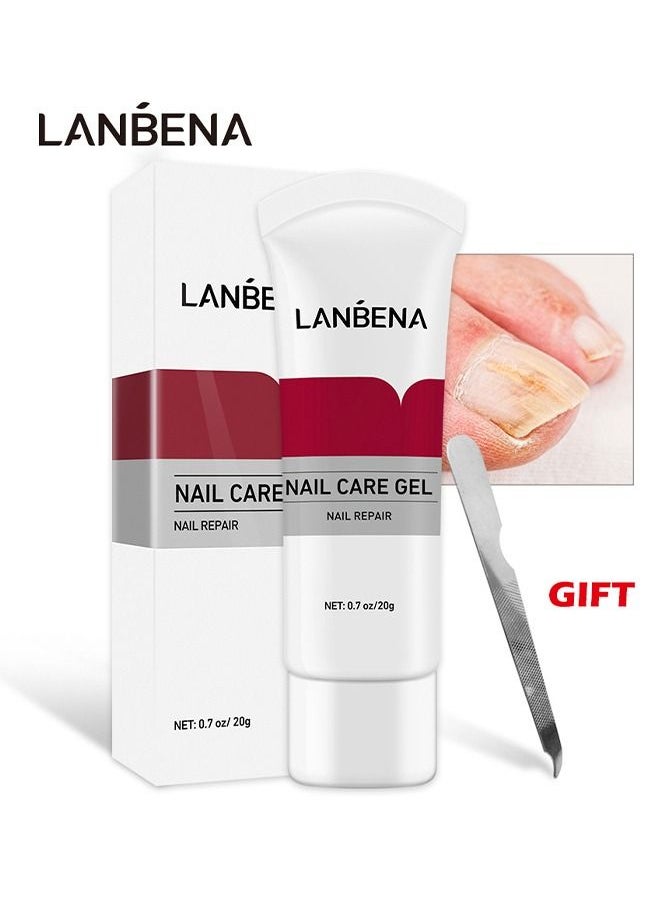 LANBENA Nail Care Gel - Nail Repair - Nail Repair Cream To Restore The Appearance Of Discolored Or Damaged Nails - 20G  - Image 2