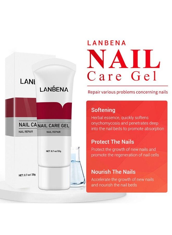 LANBENA Nail Care Gel - Nail Repair - Nail Repair Cream To Restore The Appearance Of Discolored Or Damaged Nails - 20G  - Image 5