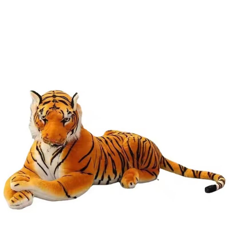 GracesDawn Stuffed AnimalsTiger 268 inches Including Tail Size Plush Animal Cat for Jungle Theme Decoration Cuddling Ideal Gift for Children Brown Tiger - Image 3
