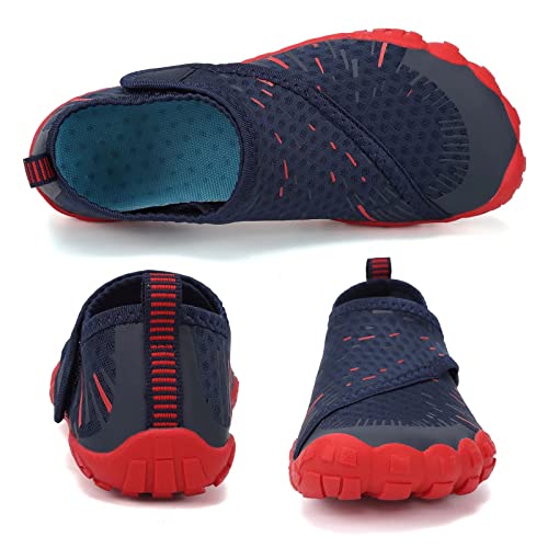 CIOR Boys & Girls Water Shoes Sports Aqua Athletic Sneakers Lightweight Sport Shoes(Toddler/Little Kid/Big Kid) U1ELJSX011-Navy.red-32 - Image 4