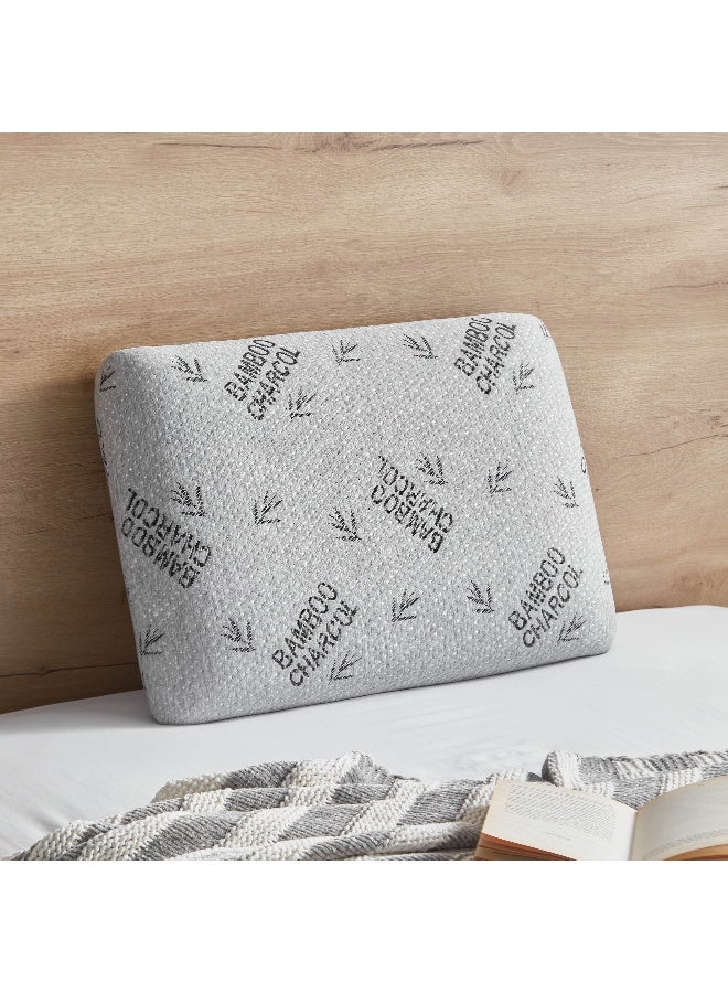 Home Box Relax Bamboo Charcoal Memory Foam Pillow 40 x 13 x 60 cm - Image 1