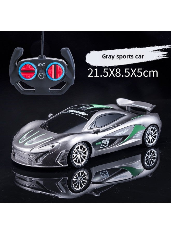Special For Children Remote Control Car Super Running Luxury Car Super Racing Super Sports Car Four-wheel Drive Toy Car Model-Color:Gray Green-Proportion:6-cell Charging And 4-cell Standard Version (general Horsepower)  - Image 1