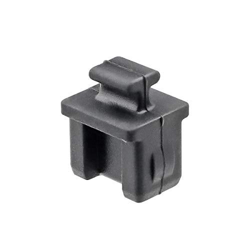 TOPPROS Pack of 20 SFP Silicone Protectors Cap Port Cover Anti Dust 0.55 x 0.47 x 0.67 inch Black - Image 2