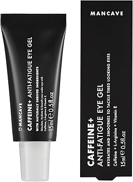 ManCave Caffeine Vitamin E AntiFatigue Eye Gel 15ml Target dark circles and fight against fine lines Natural Formulation Vegan Friendly Rejuvenates Tired Eyes Made in England - Image 1