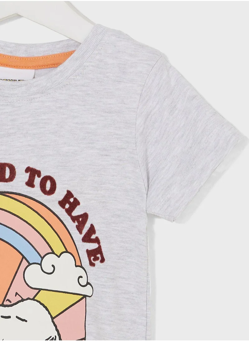 أوربان هول Kids Snoopy Printed T-Shirt