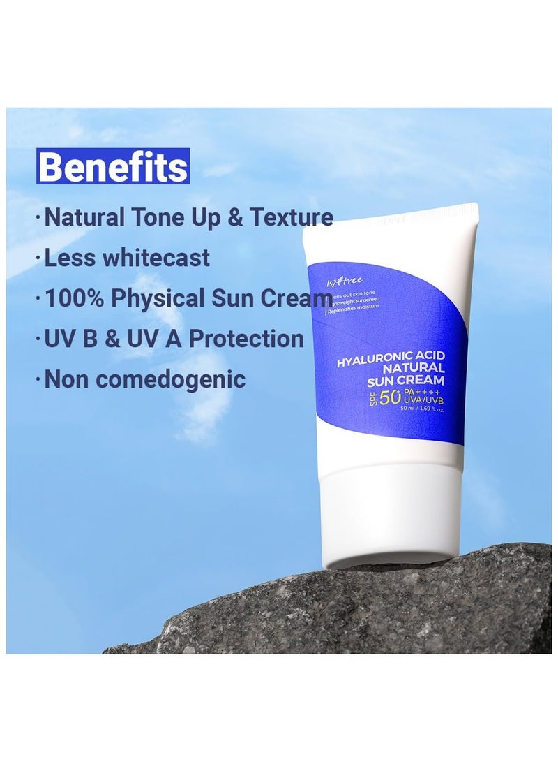 ايسنتري جل الحماية من الشمس المائي بحمض الهيالورونيك من ISNTREE 50 مل - Image 4