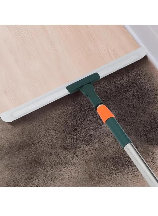 Floor Squeegee Silicone Squeegee Broom Window Cleaning Shower Squeegee Scrubber with Telescopic Pole for Tiles Garage Deck Bathroom Window (Multicolor) - Image 2