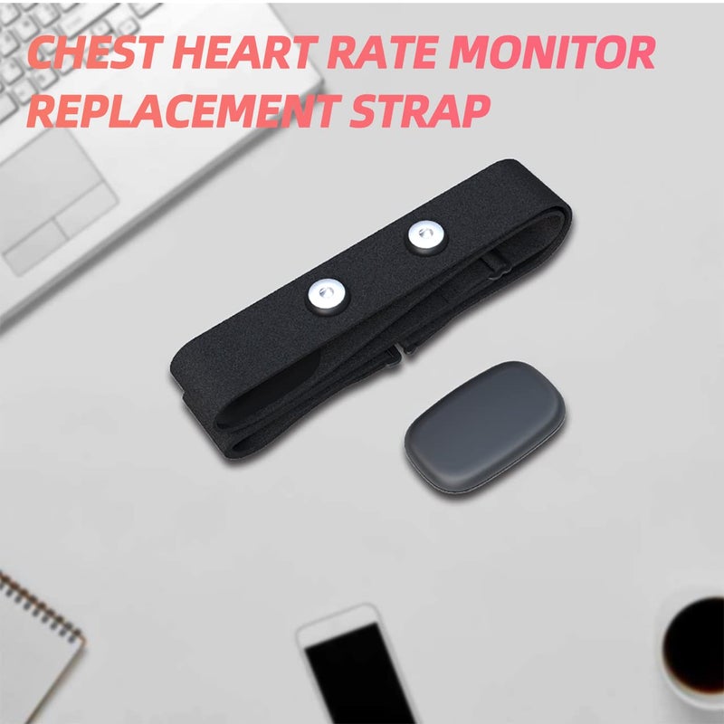 Fitcent حزام استبدال لمراقبة معدل ضربات القلب FITCENT متوافق مع Polar H10 H9 H7، حزام HR ناعم قابل للتعديل يعمل مع مستشعر معدل ضربات القلب من Polar (أسود) - Image 4