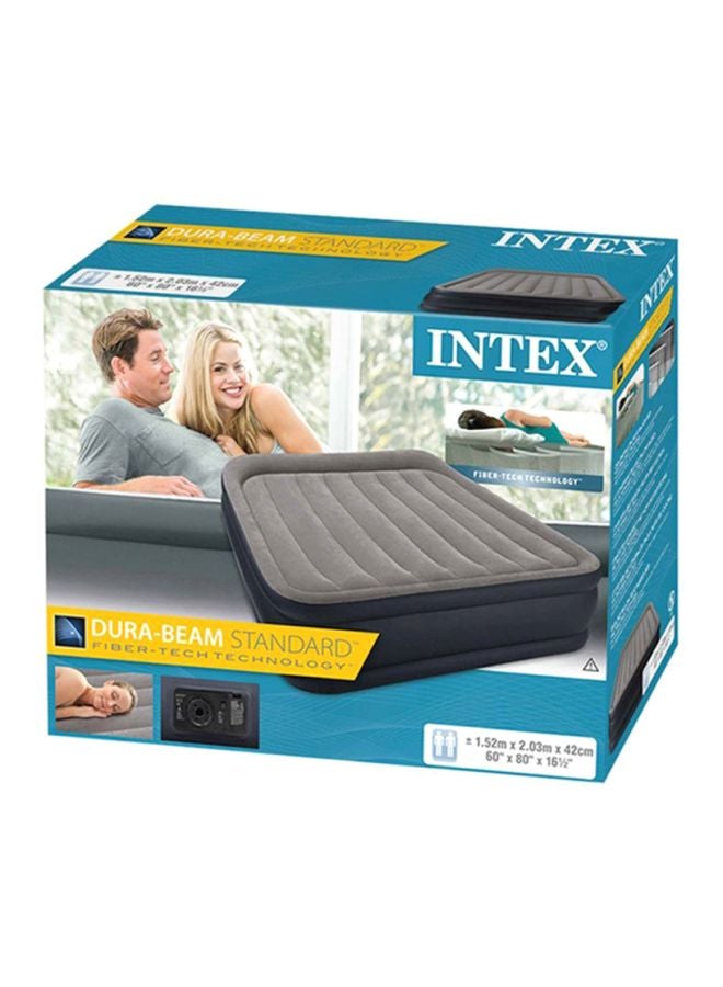 INTEX Dura-Beam Standard Deluxe Pillow Rest Airbed With Fiber Technology fiber Multicolour Queen - Image 3