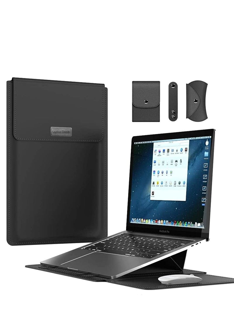 NIBEMINENT 13 inch Laptop Sleeve Case, Slim Carrying Case with Stand Function Compatible 2018-2021 MacBook Air M1/ 2016-2021 Pro XPS inch/ 13""-13.3"" Surface X 6 7 8 - Image 1