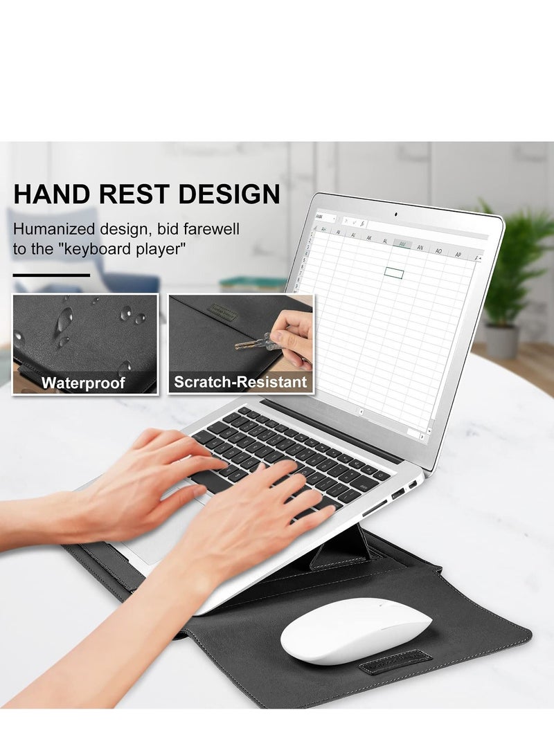 NIBEMINENT 13 inch Laptop Sleeve Case, Slim Carrying Case with Stand Function Compatible 2018-2021 MacBook Air M1/ 2016-2021 Pro XPS inch/ 13""-13.3"" Surface X 6 7 8 - Image 5