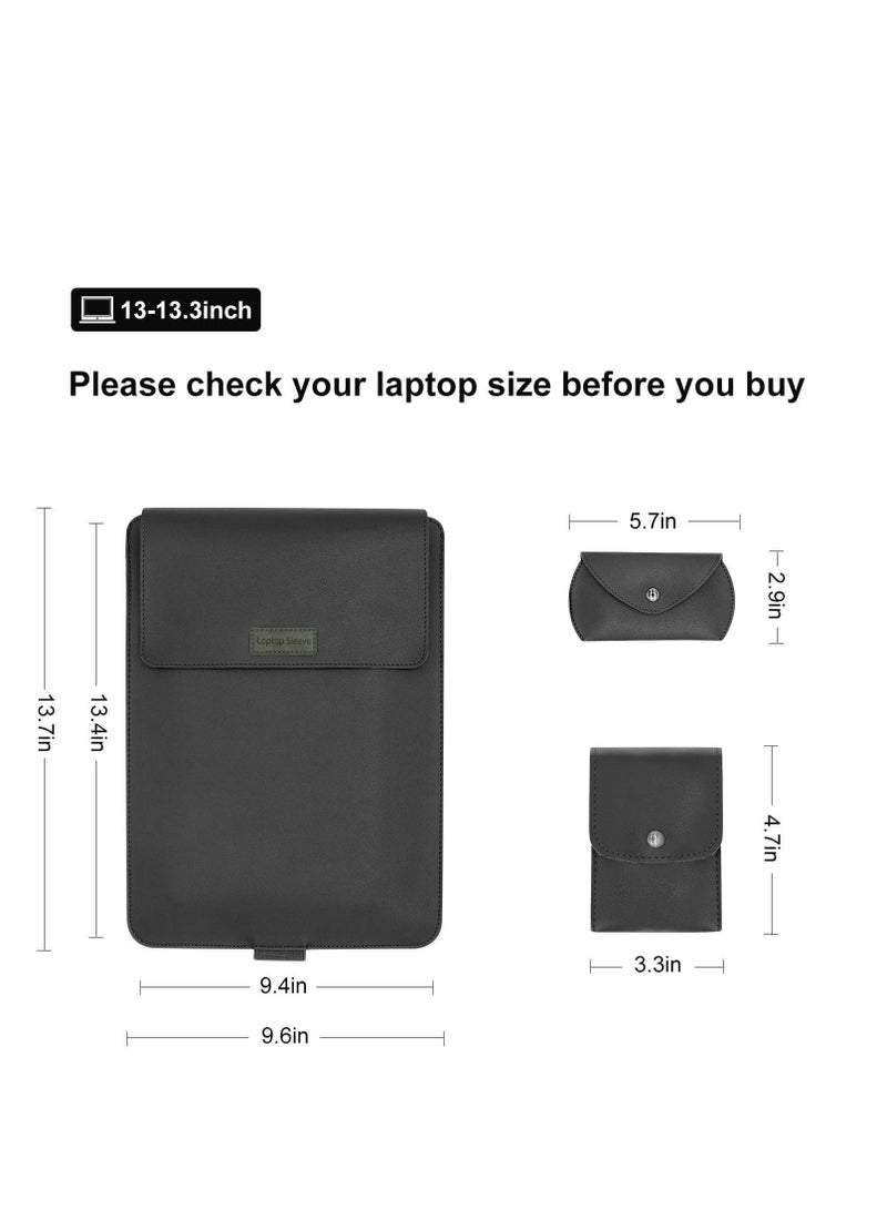 NIBEMINENT 13 inch Laptop Sleeve Case, Slim Carrying Case with Stand Function Compatible 2018-2021 MacBook Air M1/ 2016-2021 Pro XPS inch/ 13""-13.3"" Surface X 6 7 8 - Image 4