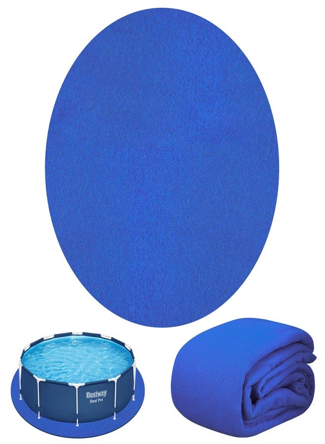 Fairooth 12 FT Round Pool Liner Pad for Above Ground Pool Under Pools Padding Replacement Swimming Pools Ground Cloth Protector for Extend Liner Life Hot Tub Liner, Blue - Image 1