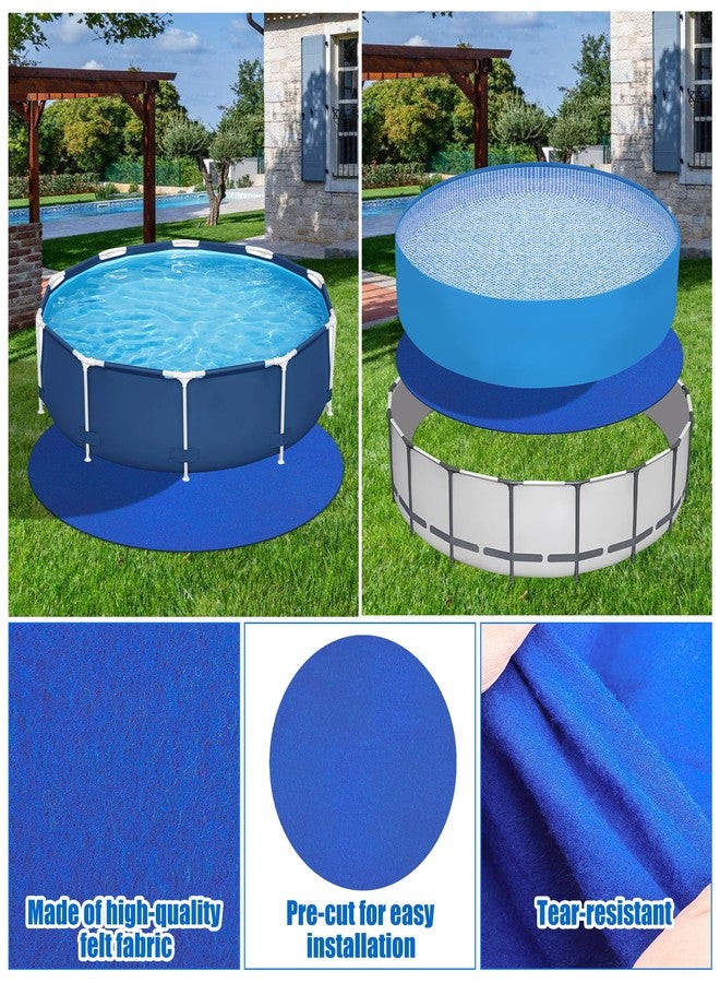 Fairooth 12 FT Round Pool Liner Pad for Above Ground Pool Under Pools Padding Replacement Swimming Pools Ground Cloth Protector for Extend Liner Life Hot Tub Liner, Blue - Image 4